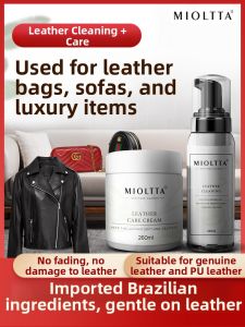 MIOLTTA | Leather Cleaning & Care Oil for Bags Leather Furniture and Coats