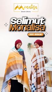 Monalisa Selimut Bulu Halus Uk 135 x 185 cm ( Berat 335 Gram ) / Motif Abstrak / Karakter