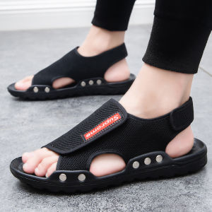 Mens Casual Slip-On Sandals Breathable Comfortable Outdoor Wear Versatile Summer New Style Korean Version Beach Shoes