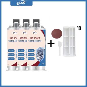 LOOLIFL | AB Casting Repair Glue High Temperature Resistant Liquid High Strength AB Glue Strong Metal Repair Glue Cold Welding Glue Magic Plastic Repair Industrial Repair Agent AB Glue Sealant.