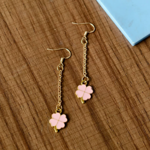New Chinese Style Copper Earrings Antiallergic Indigo Dyed Match All Types Daily Wear Suitable for Hanfu And Cheongsam