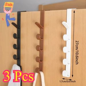 Bedroom Door Hanger Clothes Hanging Rack Over The Door Plastic Home Storage Organization Hooks Purse Holder For Bags Rails