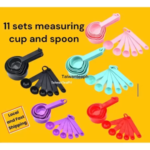 11pcs Measuring Cups and Measuring Spoons Minimalist Modern Cups Teaspoon Sugar Scoop Cake Baking