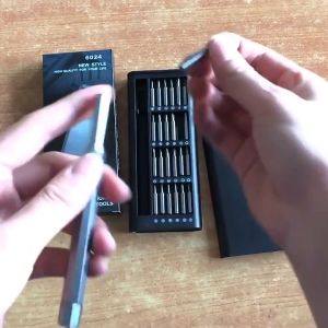 Set Bit Obeng Magnetis 24 In 1 Kit Alat Obeng Presisi Peralatan Tangan Perbaikan Pembongkaran PC Ponsel Multifungsi