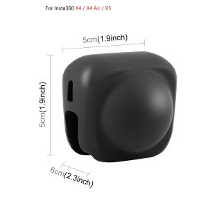 PULUZ | PULUZ Lens Cap For Insta360 X6 / X5 / X4 Air / X4 Silicone Protective Lens Cover Case Accessories