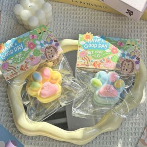 BEIBEI TPR Cat Paw Squeeze Toy Soft Silicone Cartoon Fidget Toy Interesting Cute Cat Paw Pinch Toy Funny Toys