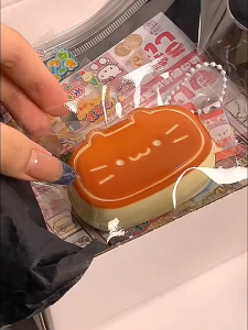 Cute Cheese Kitten Squishy Fidget Toy - Stress Relief for Kids Adults