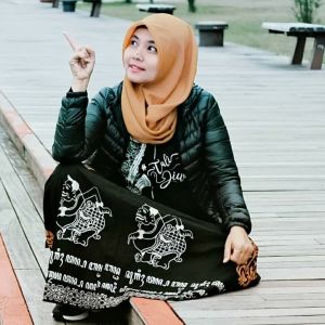 Sarung Batik Hade Pekalongan / Samping Sarung santri Batik Cap Ashli Tradisional (Bukan Sablon) Sosrokartono Motif Wayang Semar