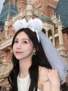 Kitsch Roise Princess Tiara Style Hairband Womens Super Fairy Wedding Dress Hairband License Photo Hair Clip Sweet Style