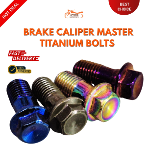 5 pcs Genuine Brake Caliper Master Titanium Bolts 12mm For Motors