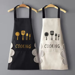Kitchen Apron Cartoon Waterproof Oil-proof ApronsKitchen Work Clothes Wipeable Apron