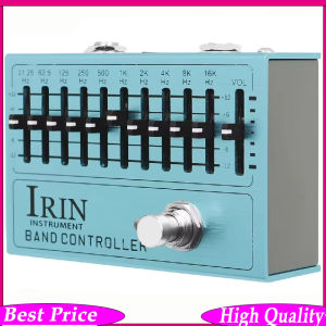 IRIN | Electric Guitar Effect Pedal 10 Segment EQ Adjustment Single Block Effector Light Blue Guitar Accessories
