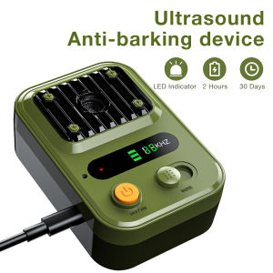 Voice Control Dog Stopper Ultrasonic Anti Barking Device Rechargeable Noise Prevention Training Device Plastic Bark Deterrents
