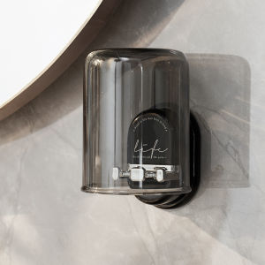 Bathroom Wall-Mounted Toothbrush Toothcup Storage Rack No-Drilling Sink Organizer Luxury Style Toothbrush Holder for Everyone