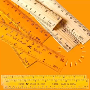 BIN LU School Supplies 30cm Long Wooden Ruler - Ideal for Students - Sukat Kahoy 30cm para sa mga Mag-aaral Long Ruler Office Supplies