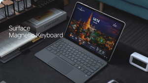 Bàn phím Bluetooth Surface Pro 12 Dux Ducis CK Pro Series Touchpad Lớn Đèn Nền 7 Màu Khớp Từ Tính