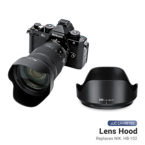 JJC Reversible Lens Hood Shade for Nikon NIKKOR Z 24-120mm f/4 S Lens and NIKKOR 28-400mm f/4-8 VR Lens Replace HB-102 Compatible with 77mm Filter/Lens CoverNo Vignetting Design