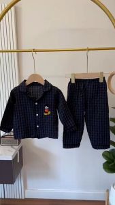 ชุดนอนเด็ก ใส่ได้ทั้งเด็กผู้ชายและเด็กผู้หญิง ชุดแขนยาวขายาว น้ำหนัก 5-25 กิโล รหัสMKM