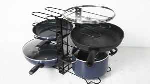 RAK TUTUP PANCI 8 LAYER / LIBRA RACK BESI STAINLESS BAWAH WASTAFEL / RAK DAPUR / RAK POT / RAK PANCI SERBAGUNA