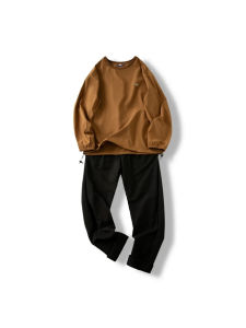 American Style Outdoor Quick Dry Cool Feeling Spring New Loose Casual round Neck Hoodie Mens Long Sleeve T Shirt