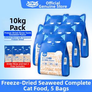Wowo | Cat Food for Adult and Kitten Freeze-Dried Grain-Free Cat Food 10kg
