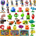 Zombie Plant Toy Soft Silicone Full Set Can Be Launched Boy Pea Shooter Hard Silicone Toy for Children Monster Static Animal Model. 