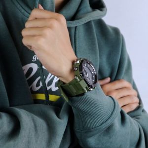 PhiLipe Ricci Jam Tangan Pria Digital Anti Air Sport Water Resist Terbaru Modern Desain Laki Laki Strap Rubber Diameter Bulat 9048 Men Watches Free Box dan Baterai