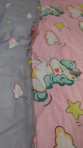 Cadar Unicorn Bedsheet Super SIngle 5 in 1 Queen King 7 in 1 Cartoon With Comforter Set