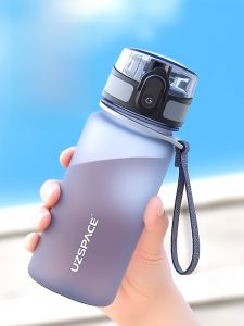 UZSPACE Kids Sports Water Bottle School Exclusive Boys Primary Students Anti-Fall High Temperature Resistant Water Cup
