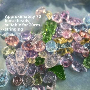 Colorful K9 Glass Beads 5*8mm with Hole Handmade DIY Bracelet Necklace Jewelry Materials Beading Accessories S11