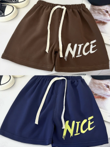 [Fast Shipping] Kids Fashion Shorts for Boy 3-9 Yrs Cozy Cotton Casual Sports Shorts for Kids Boy