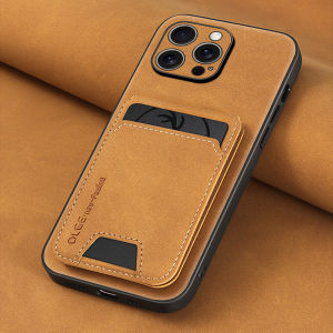Ví Đựng Thẻ Bằng Da PU Cao Cấp Chống Sốc Kèm Túi Đựng Thẻ Cho iPhone 18/16/17E/15/14/13/11 Pro Max