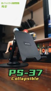 BAVIN PS37 Portable Fording Design Stand Four-Axis Linkage 360 Degree Rotation Phone Holder Tablet