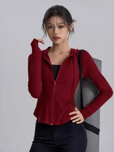 Hooded Slim Fit Sports Jacket