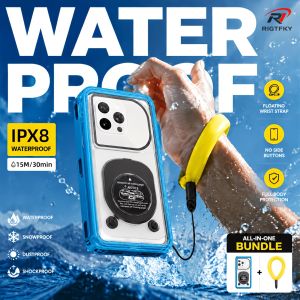 Ốp Điện Thoại Chống Nước Đa Năng 15M Dưới Nước Dành Cho iPhone Huawei Samsung Google - PVC Trong Suốt Có Dây Đeo Chống Sốc