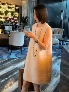 Váy Ngắn Không Tay Màu Đen Cho Nữ Mùa Hè 2025 Váy Vest Kiểu Pháp Sang Trọng Dáng Chữ a Cạp Cao Không Tay Cổ Tròn