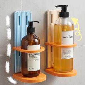 3Pcs Bathroom Storage Rack with Hooks - Wall Mounted Bathroom Shelving - Punch Free Hanging Shower Caddy - Hand Soap Holder Organizer - Bathroom Kitchen Storage Rack