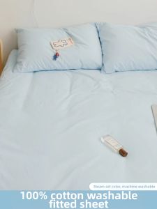 Kiss Dear | Ins Style Washed Cotton Dustproof Full Wrap Bed Sheet