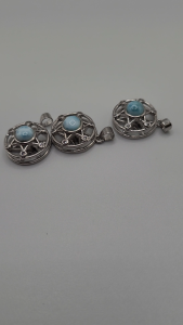 [Vannz] Unique Handmade Natural Larimar Necklace