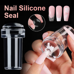 🔥Fast Shipping🔥Transparent Nail Stamper with Scraper Jelly Silicone Stamp for DIY Nails Manicuring Kits Nail Art Stamping Tool Set