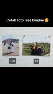 Cetak Foto Free Bingkai 8R 10R