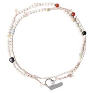 MUYANG | Muyang Jasmine White Long Crossbody Necklace Pendant Mobile Phone Chain Elegant Layered Accessory New 2025 Fresh Outlined