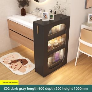 Weimei | Narrow Glass Partition Cabinet for Bathroom