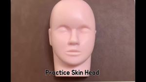 Professional Tattoo Silicone Microblading Practice Skin Head 3D Practice Skin Head Tattoo Face Mannequin Heads Makeup Practice