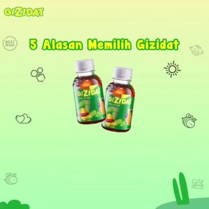 Gizidat Asli Original 130 ml Madu Nafsu Makan Anak Vitamin Anak