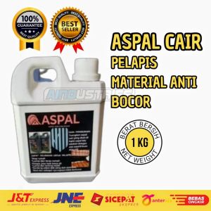 Aspal Cair 1kg Pelapis Material Waterproof Anti Bocor Pada Dinding Genteng Retak Tembok Rembes