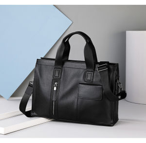 Business Fashion Large Leather Briefcase