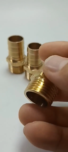 Nối Ren Ngoài 21 đuôi chuột Đồng Thau nối ống nước mềm