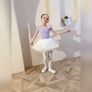 Váy Múa Ba Lê Dài Tay Cộc Tay KIDSBALLET Váy Múa Cho Bé Váy Múa Trẻ Em