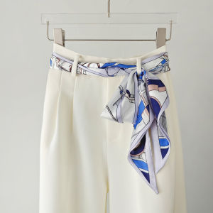 XUANXUAN | Burgundy Silk Scarf Belt